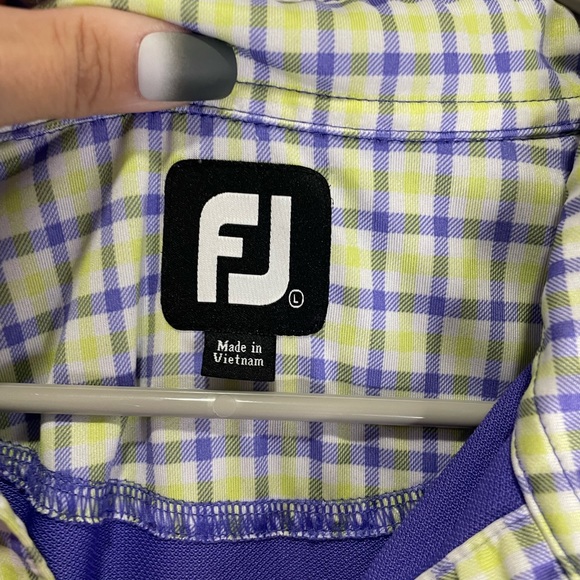 FOOTJOY Heather purple Golf Polo Shirt Size large - Picture 3 of 7
